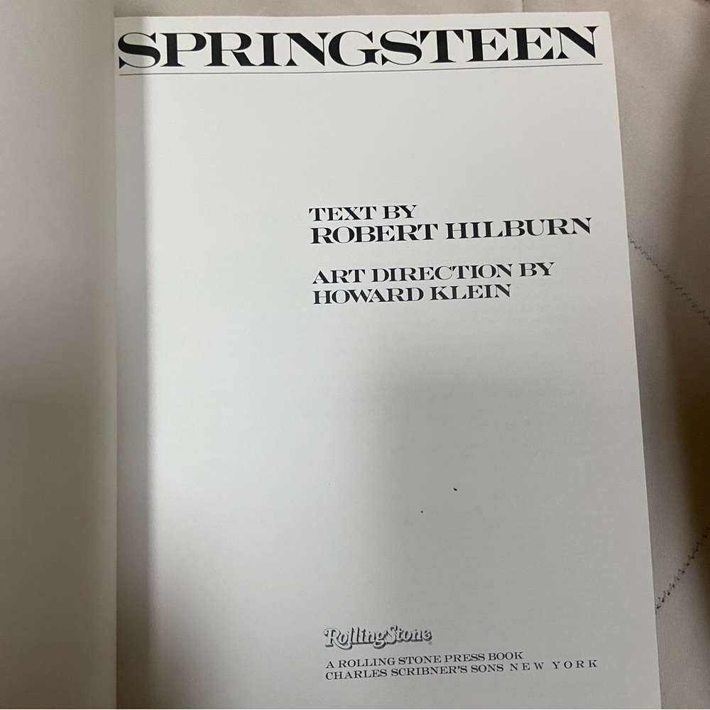 Bruce Springsteen Photo Book First Paperback Edition 1986 Rolling Stone Press - Picture 3 of 10